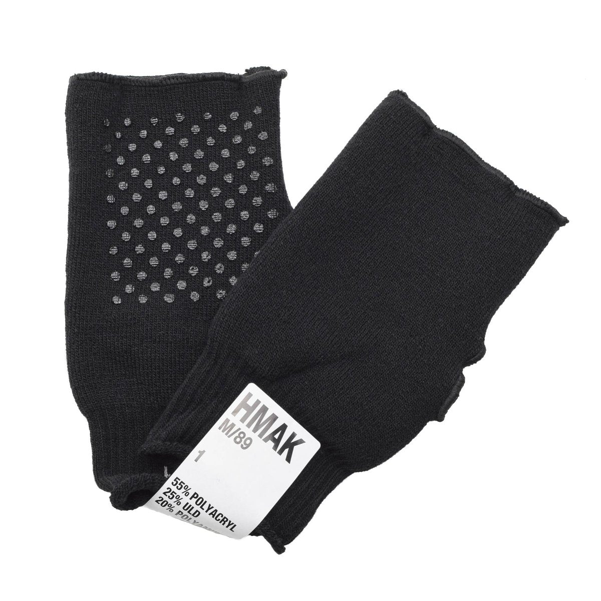 Guantes negros militares daneses originales más cálidos sin dedo sin deslizamiento del ejército de palma de palma nueva