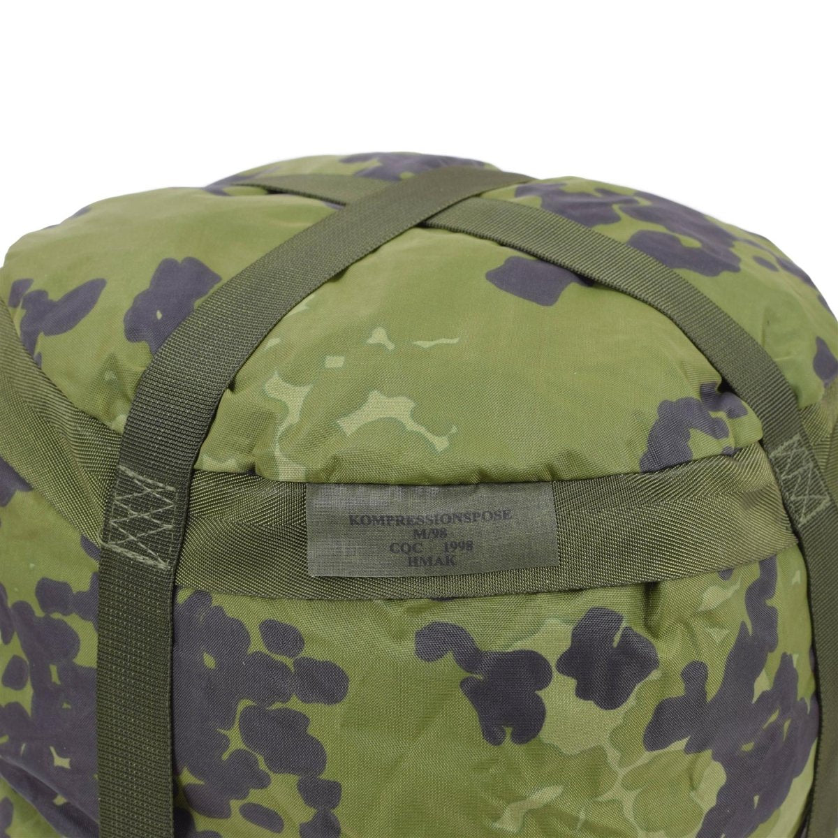 Bolso de compresión militar danés original M84 CAMO PU recubierto de peso ligero nuevo
