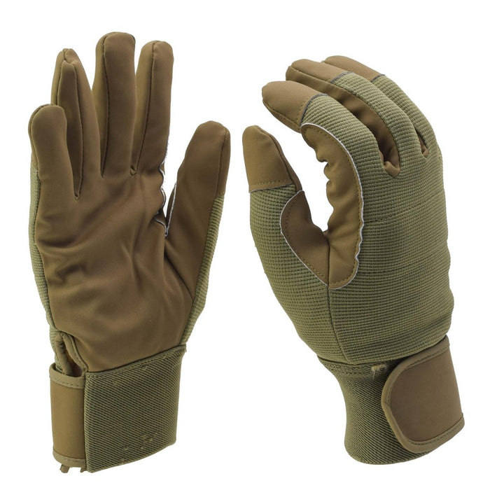 Guantes tácticos militares daneses originales invierno polialgodón aislado marrón arena - GoMilitar
