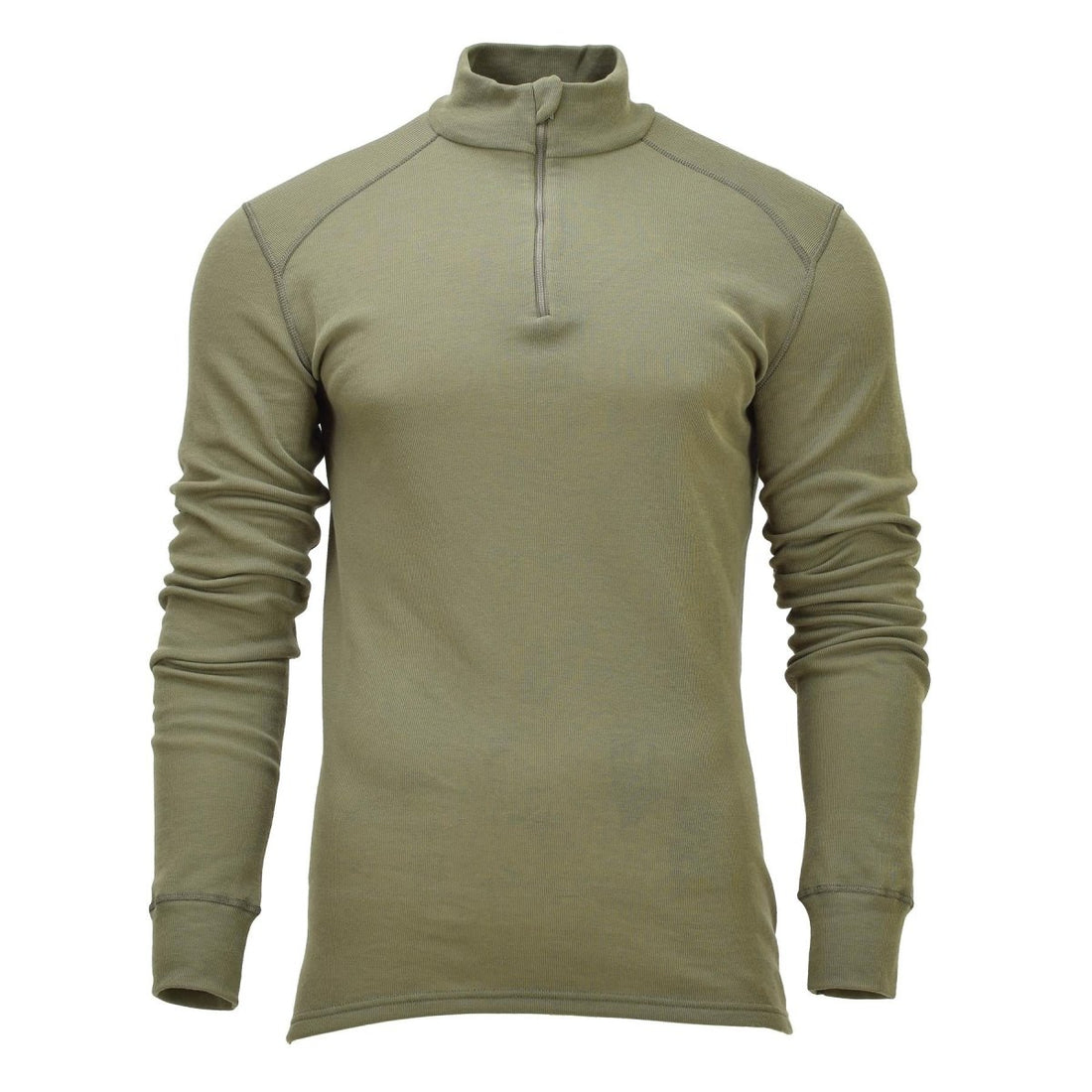 Camiseta interior original del ejército holandés con cuello alto y aislamiento térmico, color verde oliva