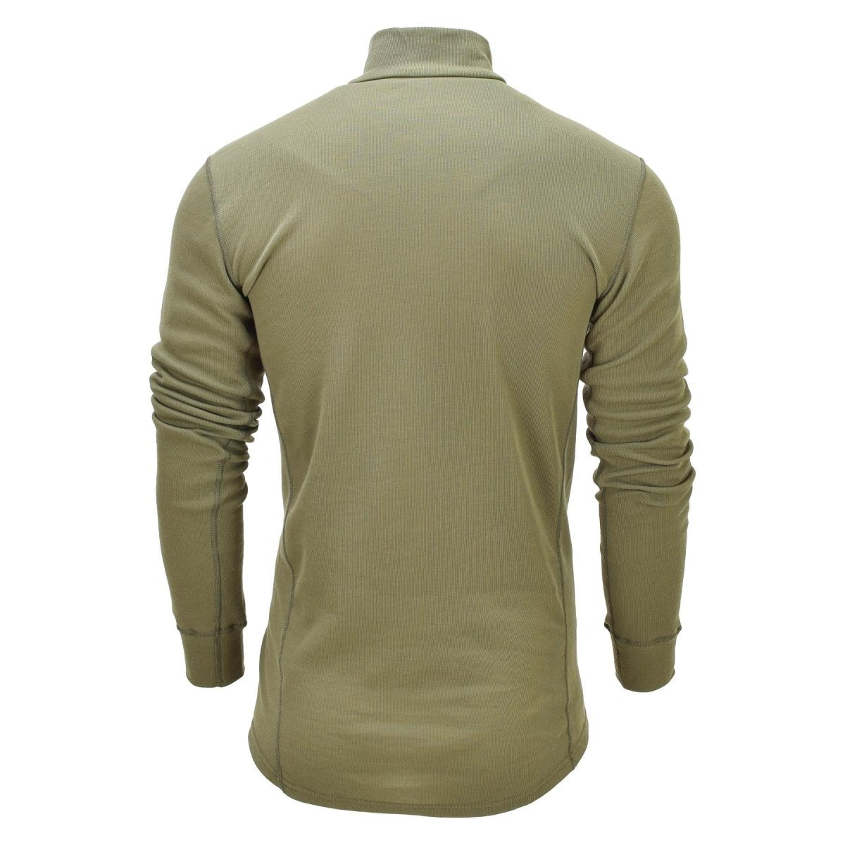 Camiseta interior original del ejército holandés con cuello alto y aislamiento térmico, color verde oliva