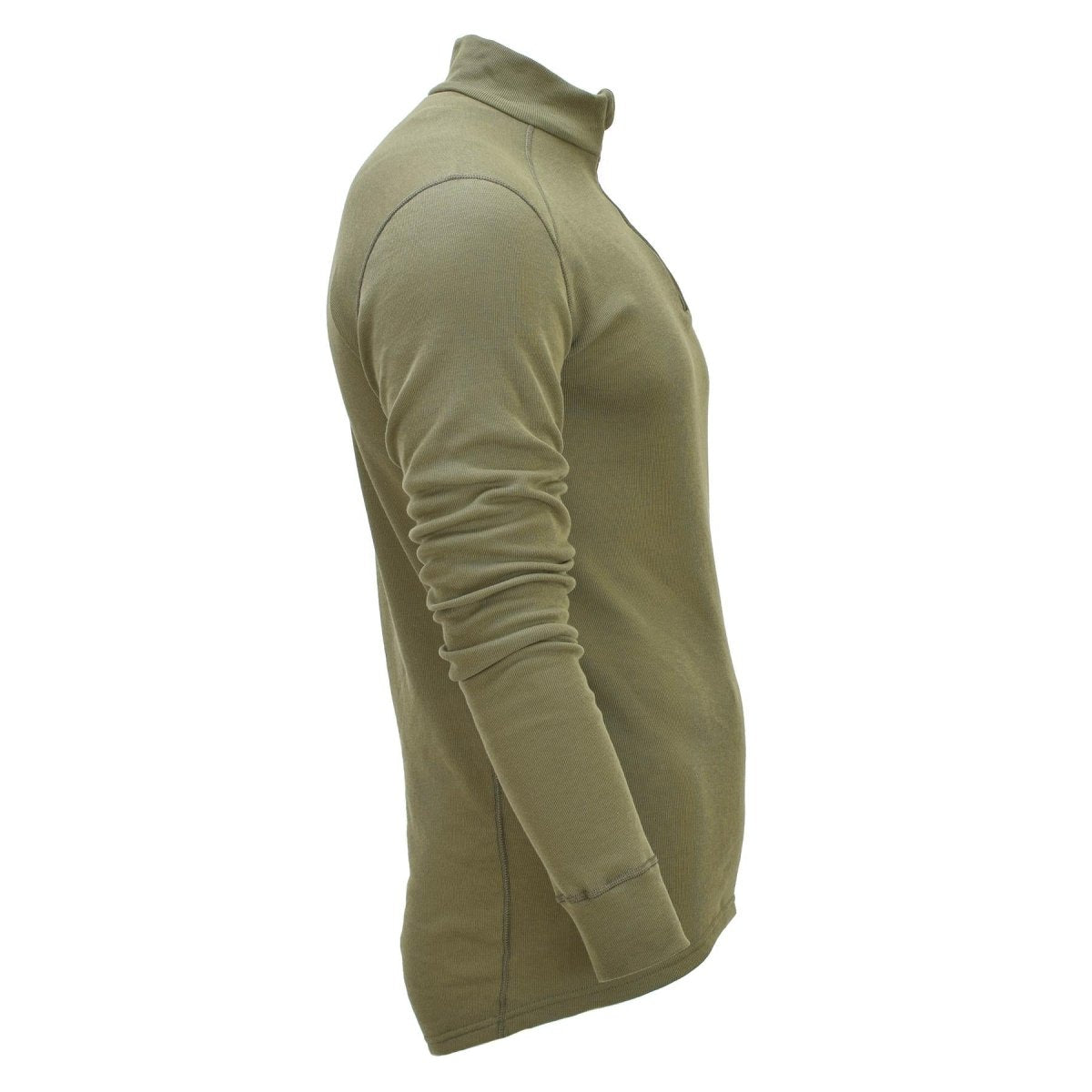Camiseta interior original del ejército holandés con cuello alto y aislamiento térmico, color verde oliva