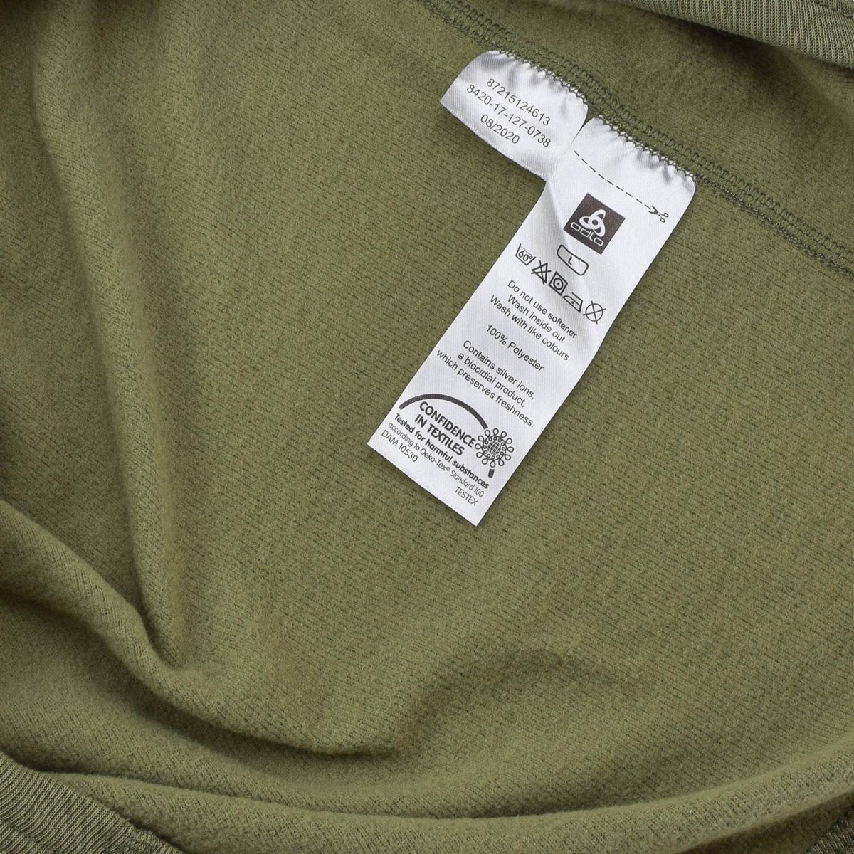 Camiseta interior original del ejército holandés con cuello alto y aislamiento térmico, color verde oliva