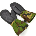 Original del ejército holandés DPM Woodland Camo Mittens. Guantes militares de los Países Bajos