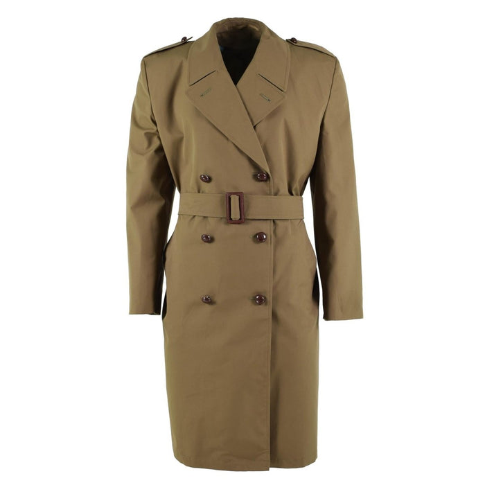 Gabardina formal original del ejército holandés abrigo de oficial excedente militar marrón NUEVO - GoMilitar
