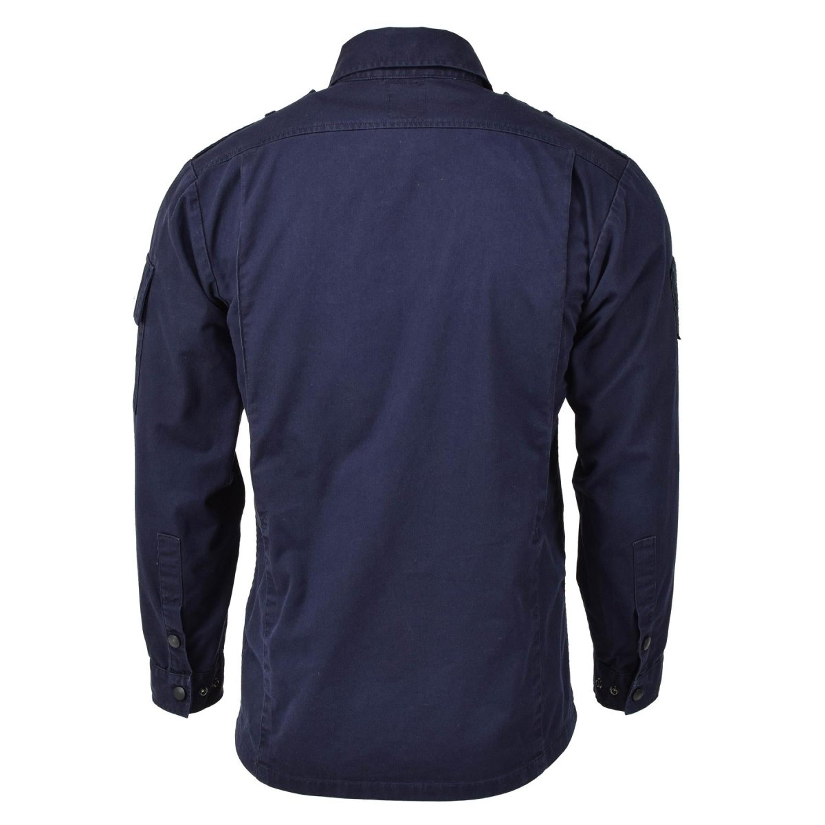 Camisa militar de manga larga uniforme de manga larga uniforme azul de la chaqueta del ejército holandés