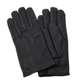 Guantes de invierno de cuero originales del ejército holandés con forro cálido para clima frío, color negro