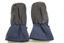 Original Dutch Army navy blue mittens with durable leather grip and adjustable wrists for extreme cold weather protection
