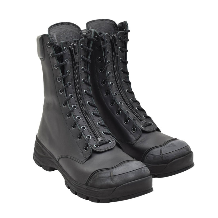 Botas tácticas originales del ejército holandés de cuero negro antiestáticas antibacterianas NUEVAS - GoMilitar