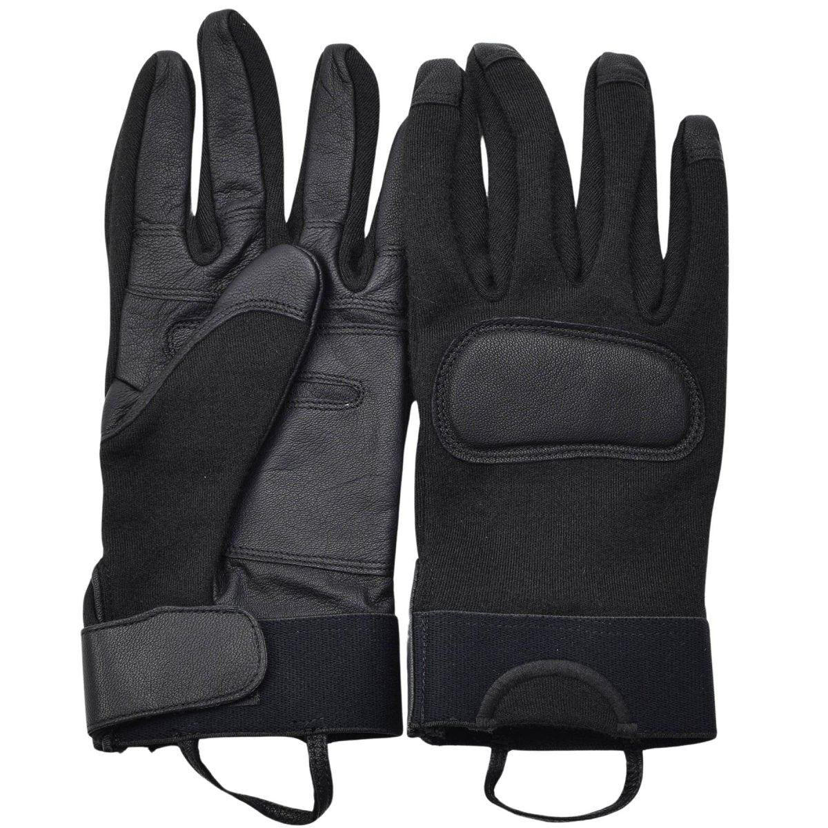 Guantes de combate tácticos del ejército holandés original Palms de cuero Protección de nudillos Nuevo