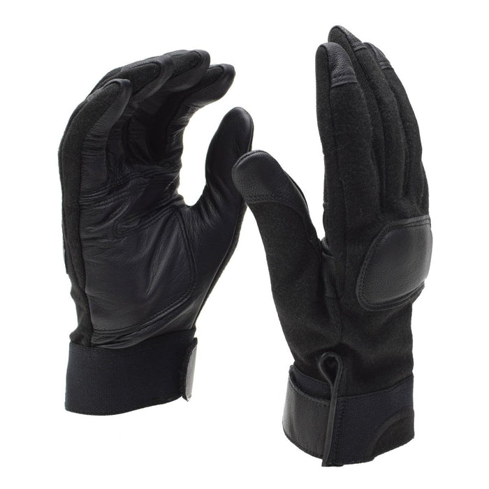 Guantes de combate tácticos originales del ejército holandés palmas de cuero protección de nudillos NUEVO - GoMilitar
