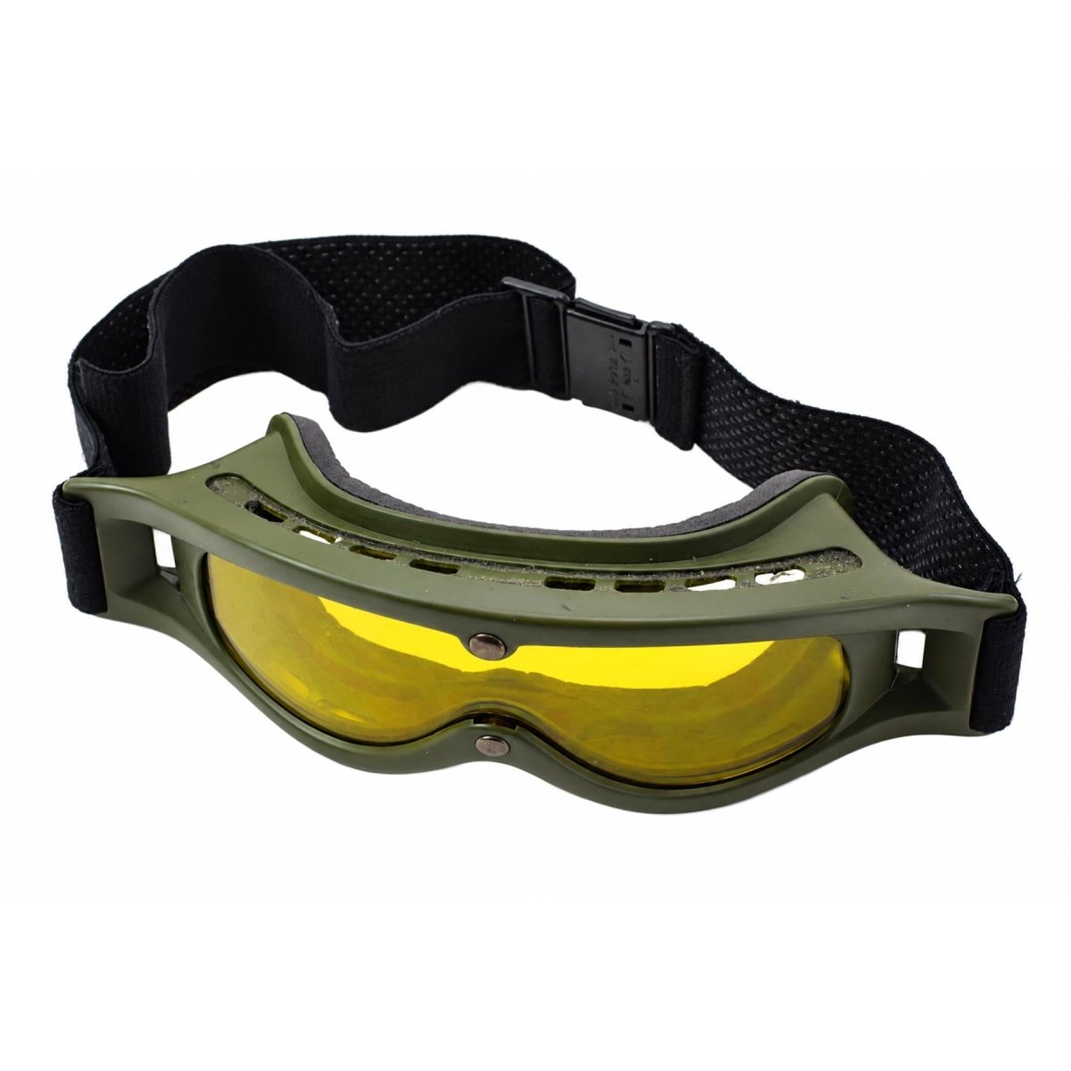 Gafas tácticas originales del ejército holandés 3 lentes Bolsa con correa ajustable Oliva