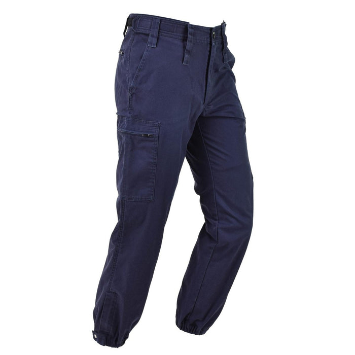 Pantalones de trabajo originales del ejército holandés ropa de trabajo uniforme pantalones ajustables con cremallera Azul - GoMilitar