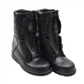 Botas de piloto de la Fuerza Aérea Militar Holandesa Originales Cuero Genuino Táctico Negro