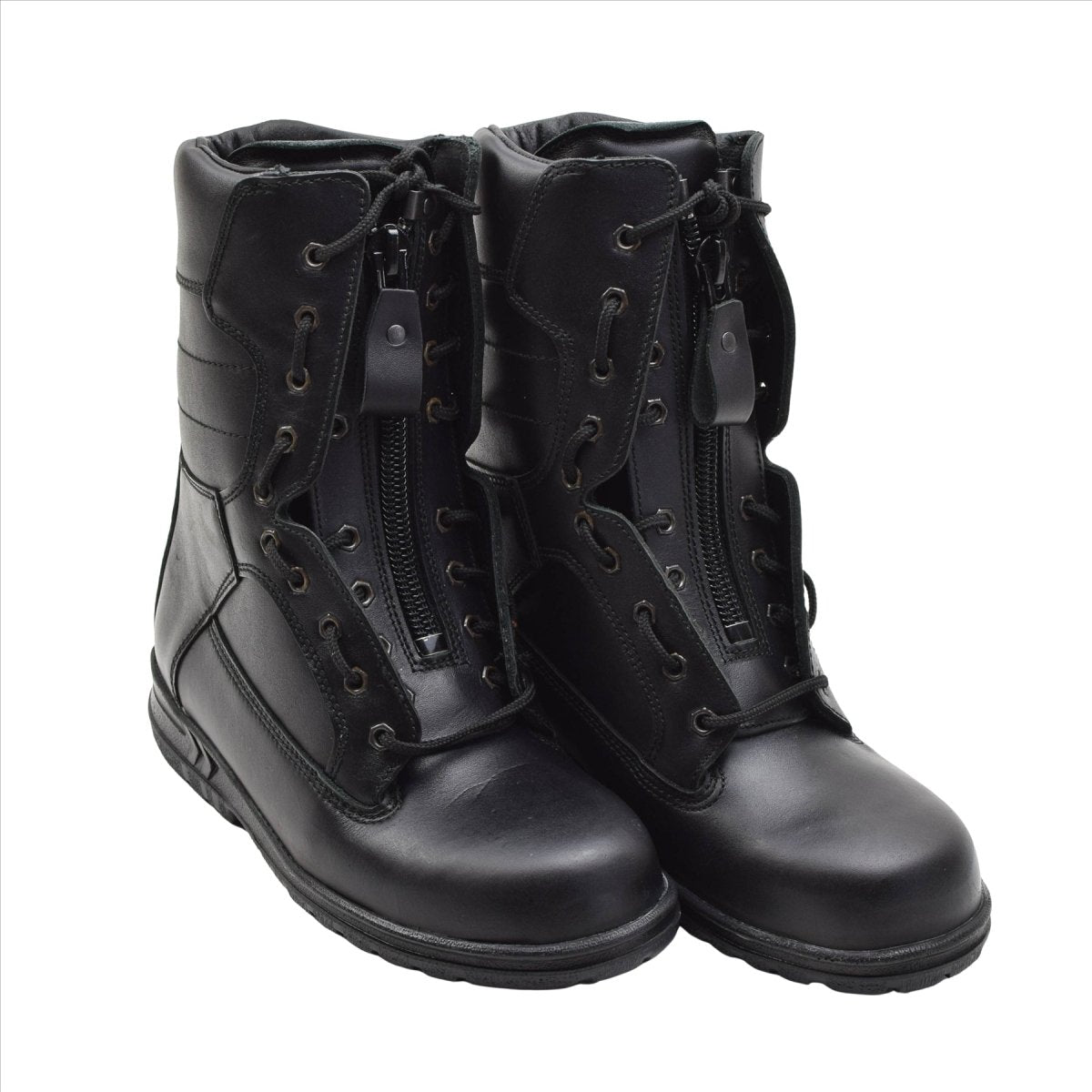 Botas de piloto de la Fuerza Aérea Militar Holandesa Originales Cuero Genuino Táctico Negro