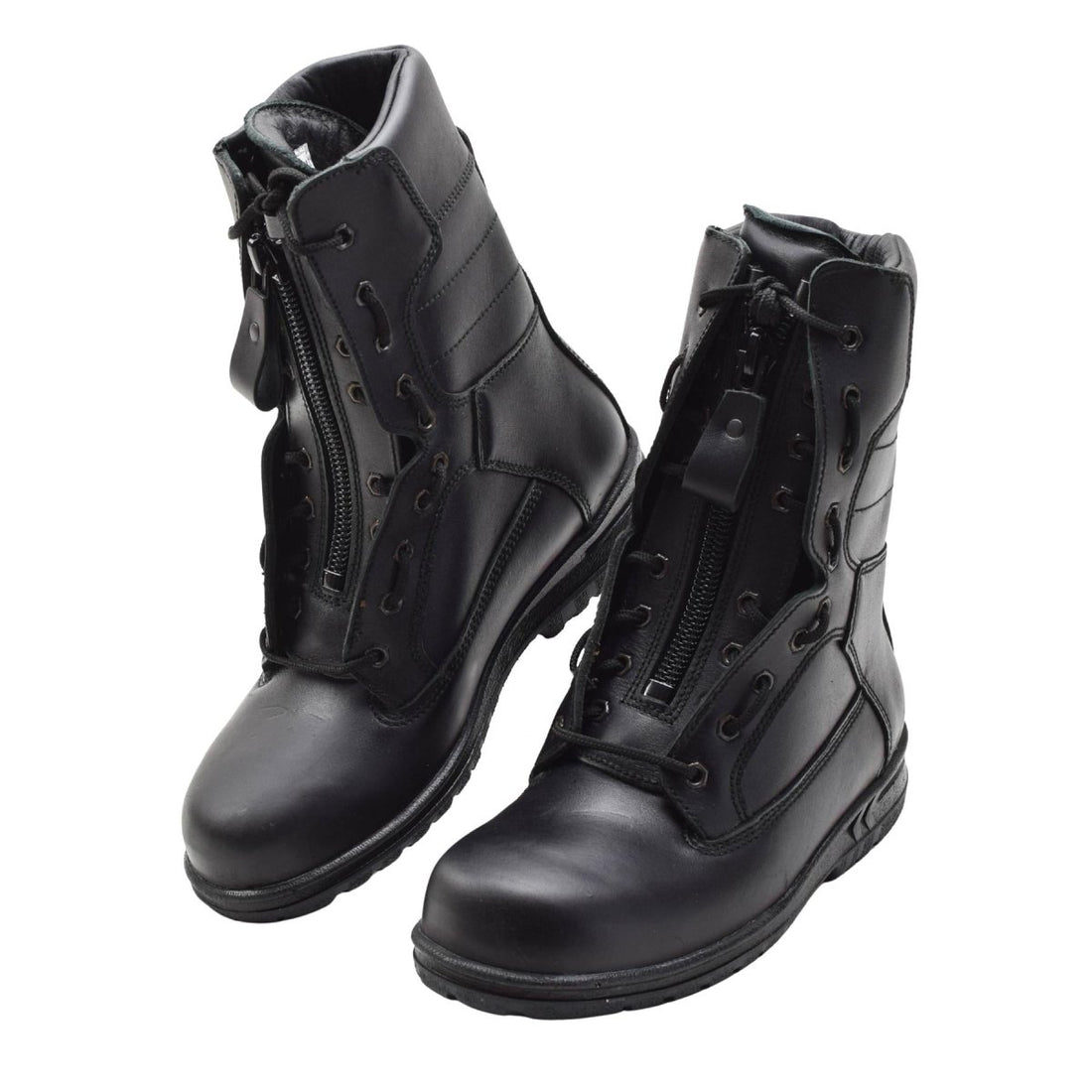 Botas de piloto de la Fuerza Aérea Militar Holandesa Originales Cuero Genuino Táctico Negro