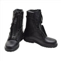 Botas de piloto de la Fuerza Aérea Militar Holandesa Originales Cuero Genuino Táctico Negro