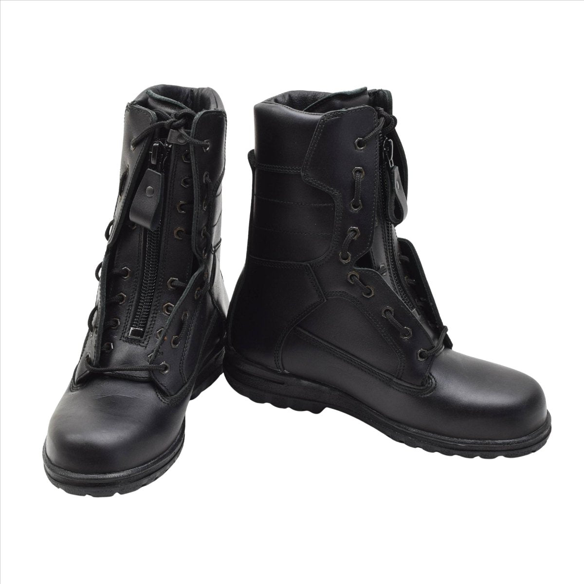 Botas de piloto de la Fuerza Aérea Militar Holandesa Originales Cuero Genuino Táctico Negro