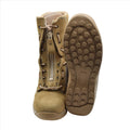 Botas de piloto de la Fuerza Aérea Militar Holandesa originales de cuero genuino desierto táctico