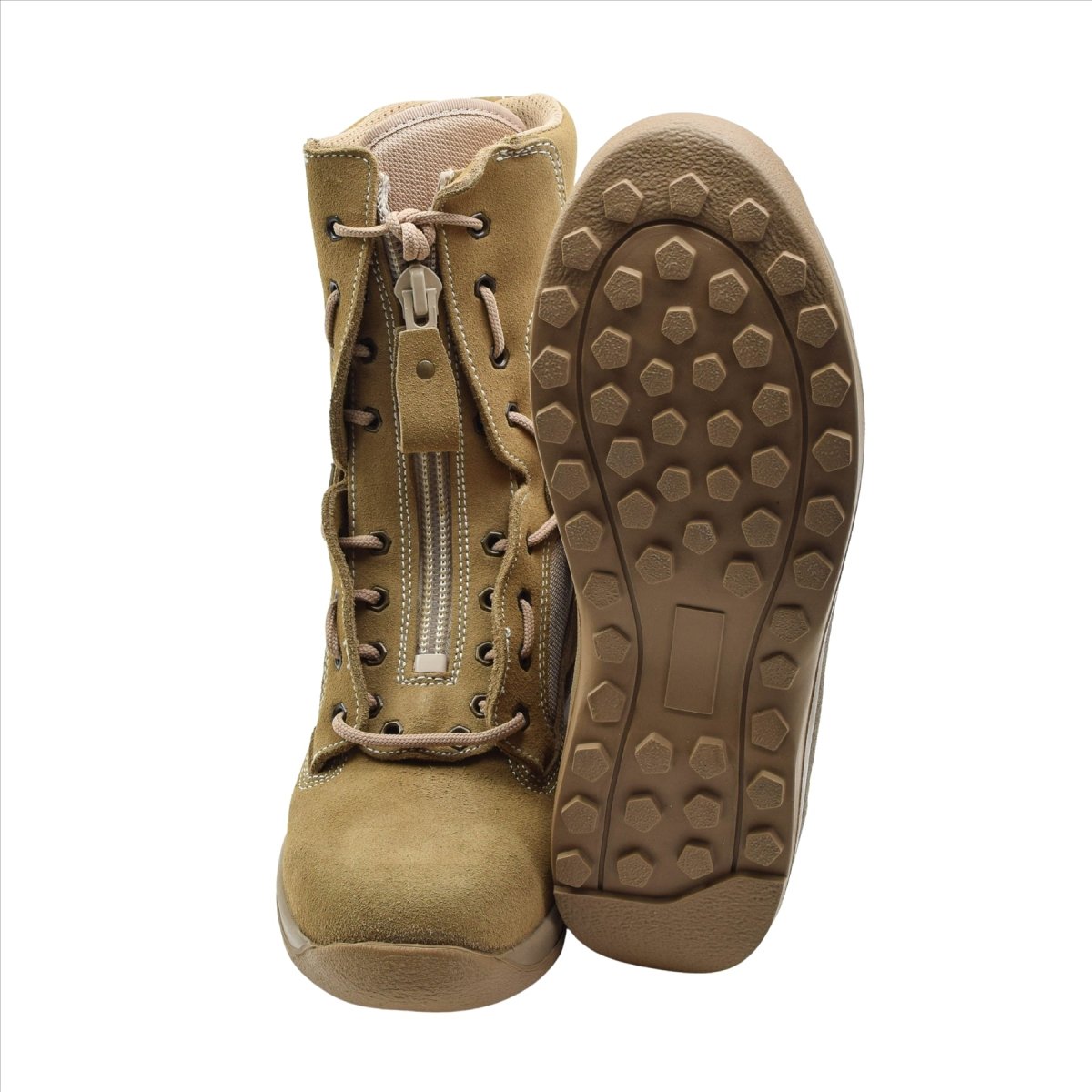 Botas de piloto de la Fuerza Aérea Militar Holandesa originales de cuero genuino desierto táctico