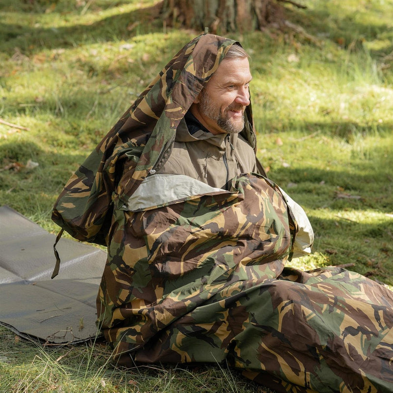 Original holandés Militar Military Bivy Sack Bag DPM Camuflage Goretex Implay a prueba de viento