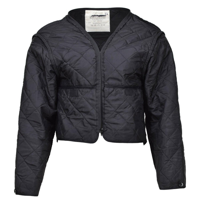 Chaqueta acolchada ligera térmica cálida de invierno con forro negro militar holandés original - GoMilitar