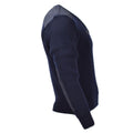 Original holandés militar azul suéter jarra