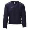 Original holandés militar azul suéter jarra