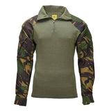 Camisa de combate militar holandesa original con cremallera de un cuarto en la parte superior del campo Camuflaje DPM