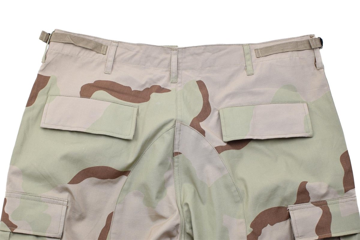 Pantalones de campo militares holandeses originales Bolsillos cargo Camuflaje del desierto de 3 colores