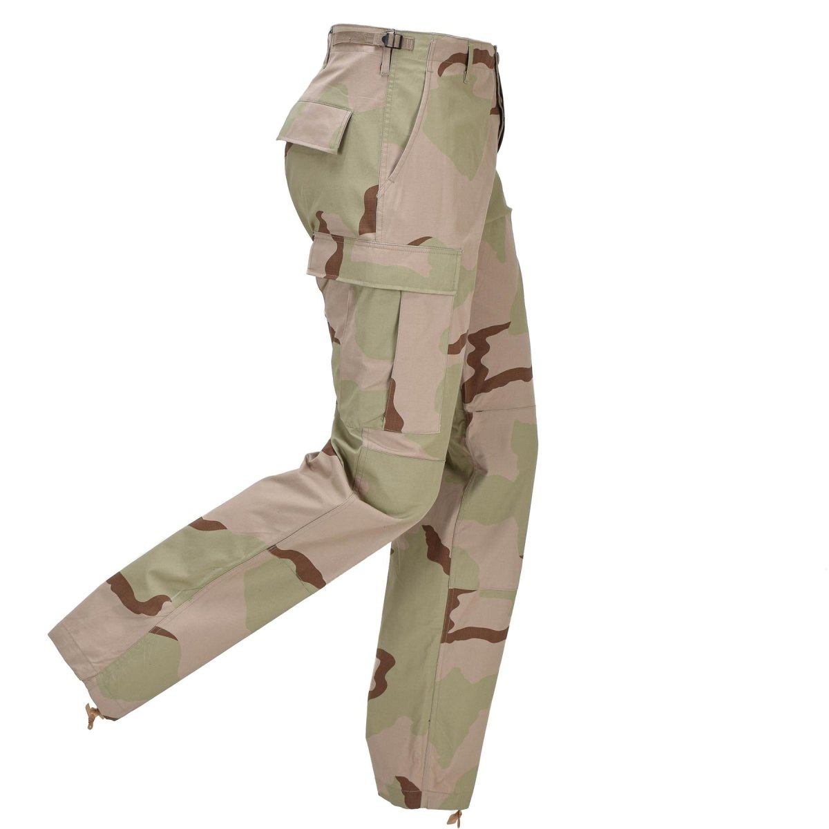 Pantalones de campo militares holandeses originales Bolsillos cargo Camuflaje del desierto de 3 colores