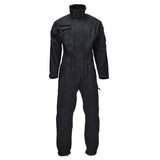 Mono de vuelo militar holandés original Rodillas reforzadas Cremallera doble Negro