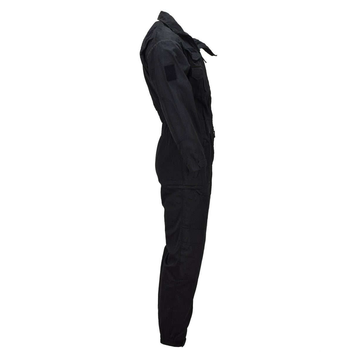 Mono de vuelo militar holandés original Rodillas reforzadas Cremallera doble Negro