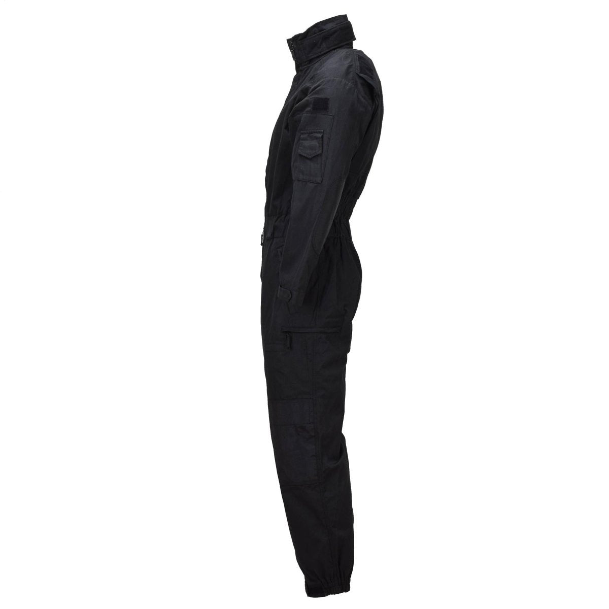 Mono de vuelo militar holandés original Rodillas reforzadas Cremallera doble Negro