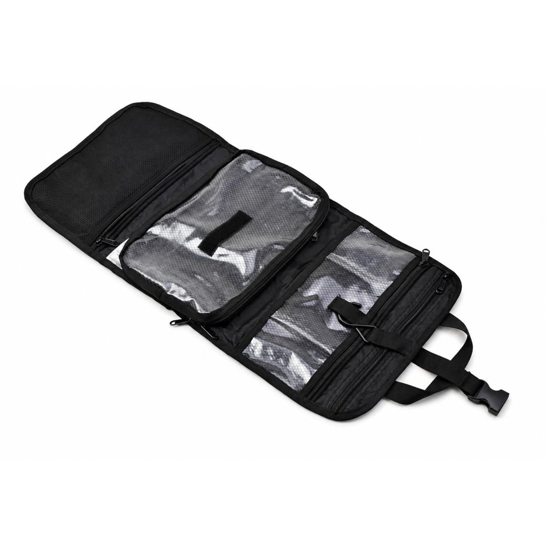 Neceser plegable militar holandés original Organizador de lavado de viaje negro