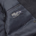 Abrigo de vestir formal militar holandés original con doble botonadura y cinturón azul