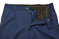Pantalones formales militares holandeses originales Men Zip Flip Slash Pockets Solid Blue