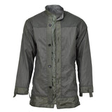 Liner militar holandés original Rain Chaqueta impermeable Se costuras con cinta de combate Oliva