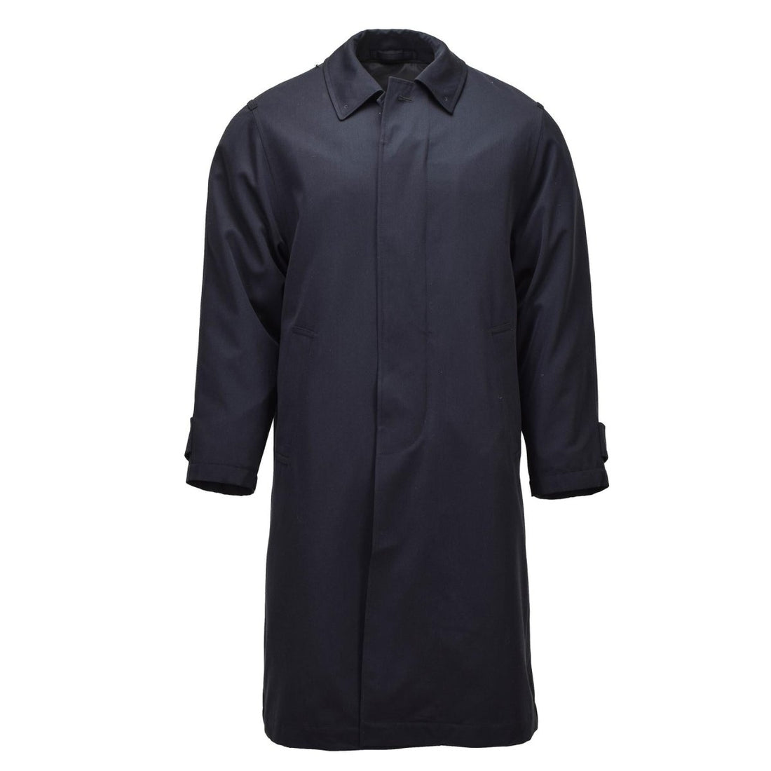 Abrigo de vestir largo militar holandés original Servicio formal Edición del ejército Negro