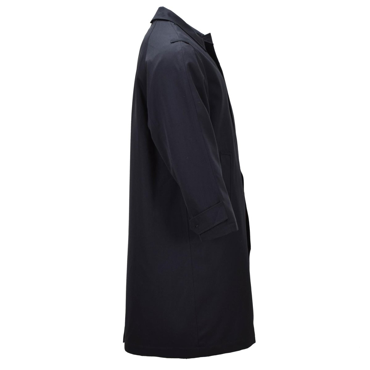 Abrigo de vestir largo militar holandés original Servicio formal Edición del ejército Negro