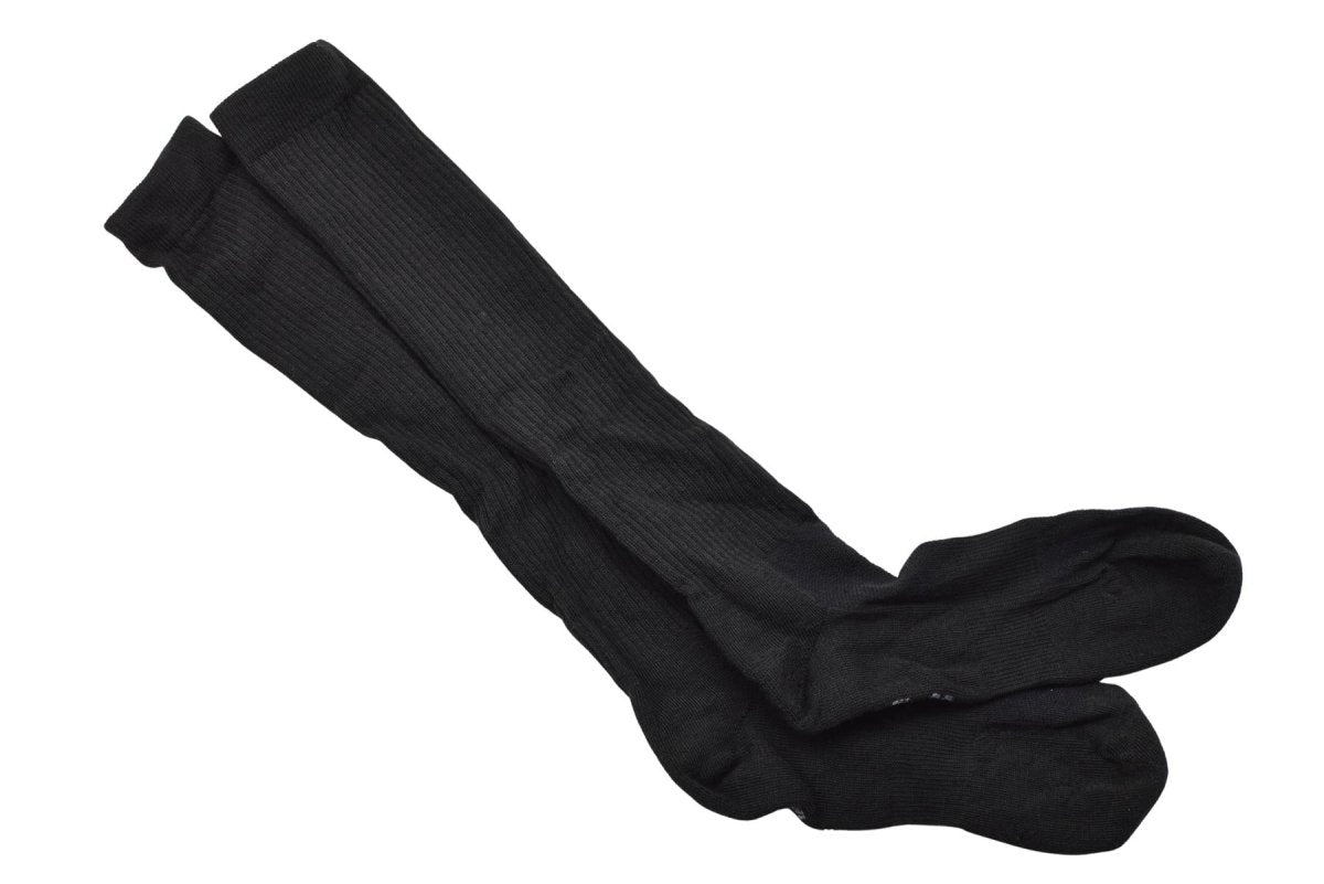 Calcetines largos multifuncionales militares originales holandeses mezcla de lana merino negro
