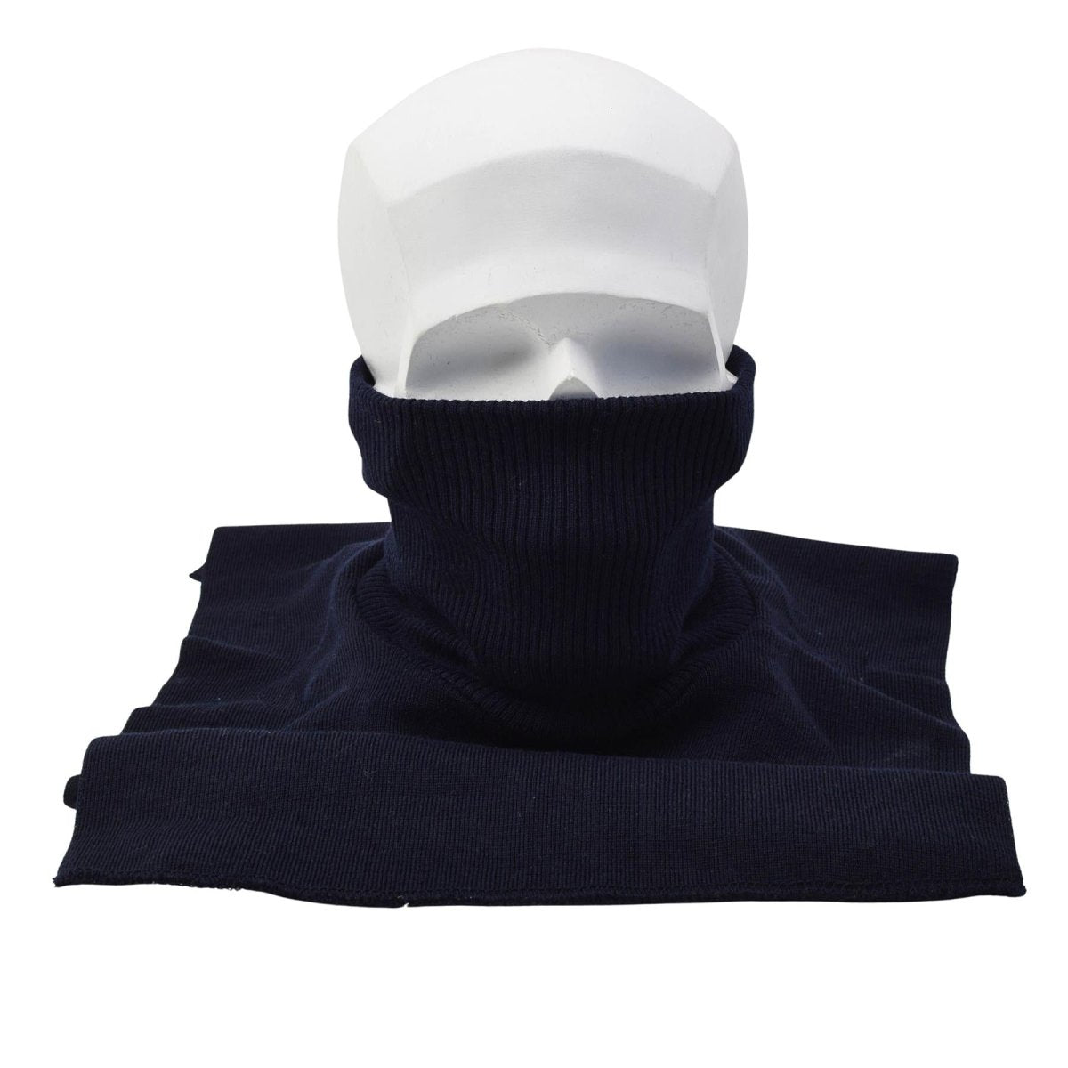Polaina militar original holandesa para el cuello, mezcla de lana, calentador de cuello transpirable, azul