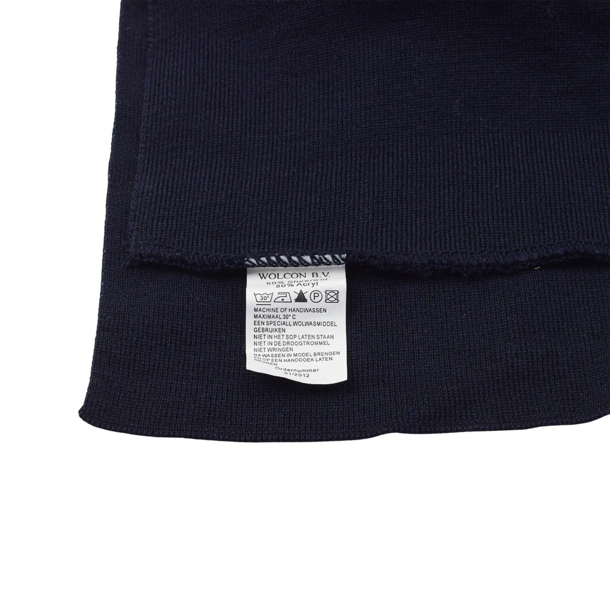 Polaina militar original holandesa para el cuello, mezcla de lana, calentador de cuello transpirable, azul