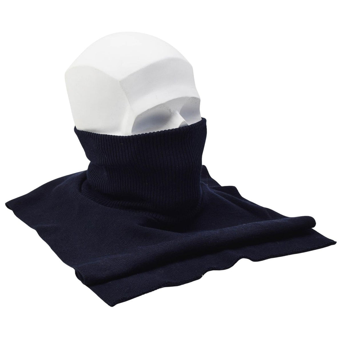Polaina militar original holandesa para el cuello, mezcla de lana, calentador de cuello transpirable, azul