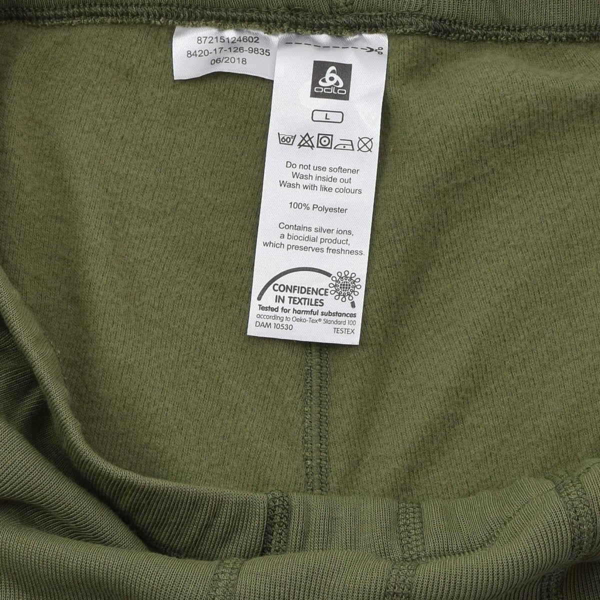 Calzoncillos térmicos ODLO militares holandeses originales Material suave Versátil Oliva