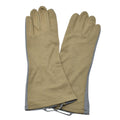 Guantes de oliva militares holandeses originales de cuero calentador de aramid resistente al calor de cuero Nuevo