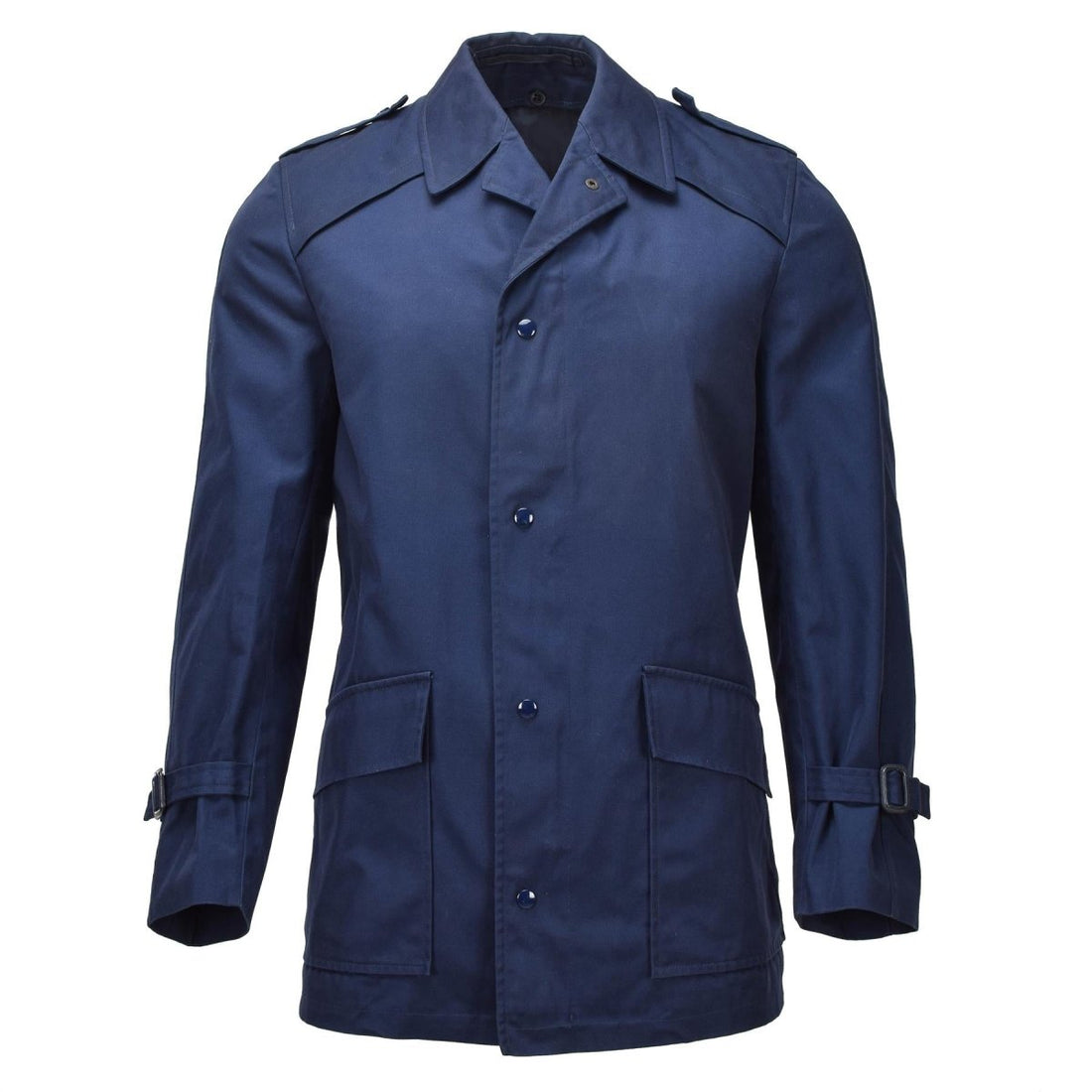 Parka militar holandesa original Chaqueta militar para clima frío con forro polar Azul