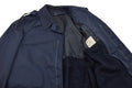 Parka militar holandesa original Chaqueta militar para clima frío con forro polar Azul