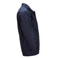 Parka militar holandesa original Múltiples bolsillos Cuello alto Logotipo de pescador Azul