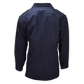 Parka militar holandesa original Múltiples bolsillos Cuello alto Logotipo de pescador Azul